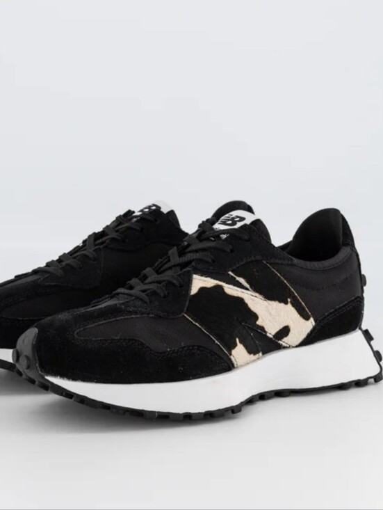 New Balance Shoes - New Balance 327 'Animal Pack - Black Lemonade' Cow Calfhair Black Size 8